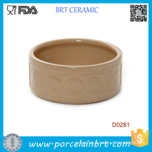 Bacia cerâmica portátil do cão de Handamde do chinês da forma redonda